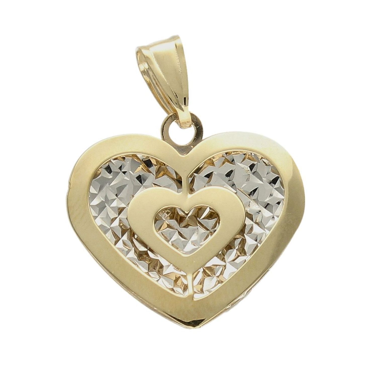 Złota zawieszka błyszczące serce próba 333 ZA 4216 333. . Piękna złota zawieszka w kształcie serca to śliczny dodatek, który odmieni każdą stylizację. Na prezent.jpg